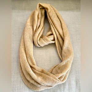Nordstrom infinity Circle scarf in gold color